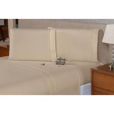 Lençol Queen 40cm Avulso C/ Elástico Percal 180 Fios - Dryka Enxovais,