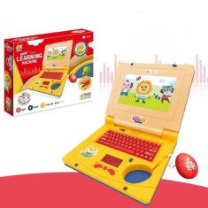 Notebook Brinquedo Laptop Computador Infantil Musical Luz Meninos e Me
