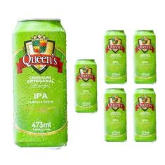 Cerveja Queens IPA Lata 473 ml - KIT Promocional, 6 unidades