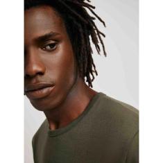 Camiseta Básica Masculina Slim Manga Curta - Vermelho XXG-Masculino