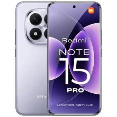 Smartphone Xiaomi Redmi Note 15 Pro 5G 512GB 8GB RAM Roxo, 512GB, Roxo