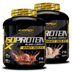 Kit 2x Whey Iso Protein Blend Complex  Isolado 2Kg - XPRO-Unissex