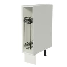 Balcão Porta-Temperos Madesa para Cozinha Lux, Glamy e Stella 20 x 60 cm (Sem Tampo) - Branco
