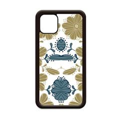 Capa decorativa clássica floral dourada para iPhone 12 Pro Max para Apple Mini Mobile Case