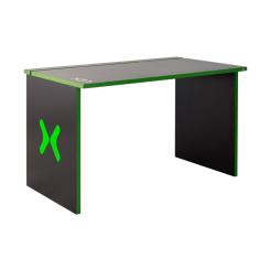 Mesa Gamer LEX Preta e Verde com detalhes que brilham no escuro
