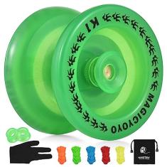 HUIOP Ioiô sem resposta para crianças Bola de ioiô com 5 cordas de reposição Luva Bolsa de armazenamento,ioiô de plástico