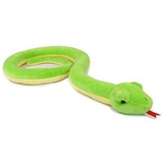 ICE KING BEAR Lifelike Green Snake Stuffed Animal - Brinquedo de pelúcia (enrolamento)