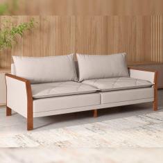 Sofá Texas Bipartido Mm Top 220cm Boucle/Bege