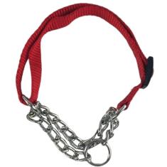 Coleira Guia Ajustavel 1.5cm Semi Enforcadora Caes Pequeno