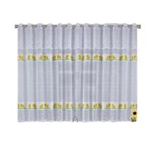 Cortina De Renda Cozinha 2,20 X 1,20 e 0,30m   Girassol - Cortilester,