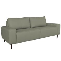 Sofá 02 Lugares Sala de Estar Recepção 200cm Brad Couro Fendi G58 - Gr