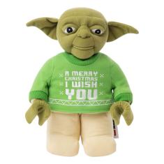Brinquedo de pelúcia LEGO Star Wars Yoda Holiday com suéter de Natal