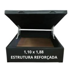 Cama box baú Solteirão 110 x 188 - Reforçada / Blindada