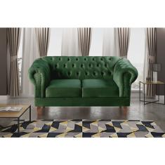 Sofá 2 Lugares Decoração Sara Recepção Dom Pedro Chesterfield