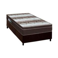Cama Box Solteiro: Colchão Ortopédico Ortobom Light Ortopillow + Base 