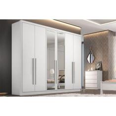 Guarda Roupa Casal 6 Portas (2 c/ Espelho) e 6 Gavetas Robust/Livorno 