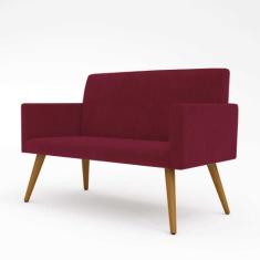 Sofá Namoradeira 2 Lugares - Balaqui Decor, Marsala