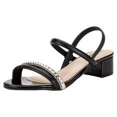 Sandália Feminina Salto Grosso Moleca 5259846