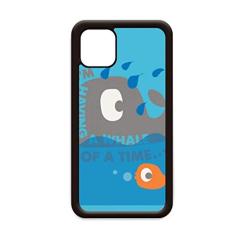 Capa The Blue Whale grande desenho ilustrado para iPhone 12 Pro Max para Apple Mini Mobile Case Shell
