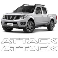 Kit Faixas/adesivos Attack Nissan Frontier 2013 GRAFITE