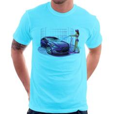 Camiseta Lava Jato Carro Roxo - Foca Na Moda
