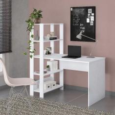 Escrivaninha com Estante Match Artely, Branco