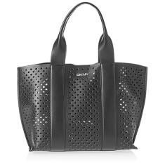 DKNY Bolsa tiracolo casual Dakota LG, preto/prata, Preto/prata, Medium