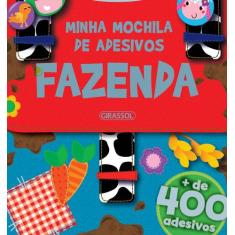 Livro - Minha Mochila de Adesivos - Fazenda