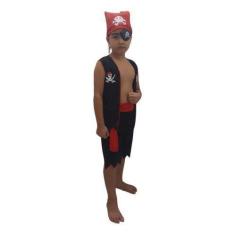 Fantasia Pirata Masculino Infantil - Magic Fantasy, M