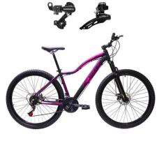 Bicicleta Aro 29 KSW MWZA Feminino 24 Velocidades Alumínio MTB Câmbios