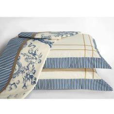 Jogo Cama Lençol Martin Queen Percal 180 Fios 4 Peças - Palha - Casa S