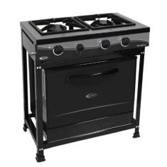 Fogão Industrial Clarice Com Forno 2 bocas Strong, PRETO