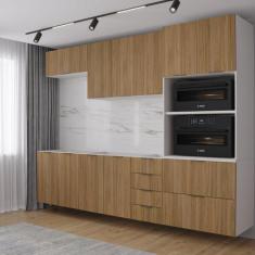 Cozinha Modulada 5 Peças 2 Aéreos 2 Balcões 1 Torre Quente Ipanema Cab