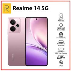 Smartphone Realme 14 5G 512GB ROM 12GB RAM - Pink
