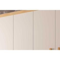 Guarda Roupa Solteiro 4 Portas E 2 Gavetas C- Pés Espanha Naturale-grafite Rufato