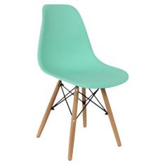 Cadeira Charles Eames Eiffel Wood Design Verde Agua - Magazine Roma