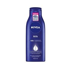 NIVEA Hidratante Corporal Milk Pele Seca - Nutrição intensa para pele seca a extrasseca, com fórmula cremosa que deixa a pele macia, cheirosa e hidratada por 48h - 400ml
