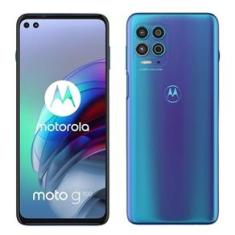 Smartphone Motorola Moto G100, Lumin. Ocean, Tela 6.7&quot;, And. 11, Câm Tras. de 64+16+2MP, Frontal de 16+8MP, 256G