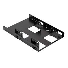 Corsair Suporte de montagem SSD duplo (compartimento de unidade interna de 3,5" para 2,5", fácil instalação) preto