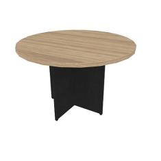 Mesa de Jantar Redonda Anne Bramov Móveis Preto/carvalho Mel