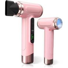 Secador de Cabelo Sem Fio, Secador de Cabelo Sem Fio de 15000mAh Recarregável Com Carregamento USB Frio, Secador de Cabelo Com Bateria de Quente e Frio para Acampamento Em