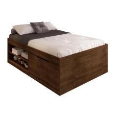 Cama de Casal Box Sapateira Moal Malbec - Mais de Casa