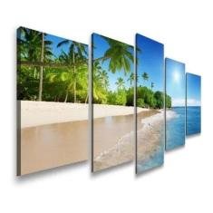 Quadros Decorativos Sala Quarto Praia Tropical Paraíso - Olph Decor