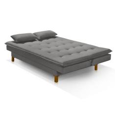 Sofá Cama Bangkok Alto Padrão p/ Quarto Salas Tecido Veludo - TB Ecomm