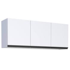 Armário Suspenso De Cozinha 3 Portas Tabatinga Branco