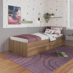 Cama Solteiro com 2 Portas 80 Tókio