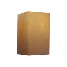 Arandela Retangular Retro Md-2002 Cúpula em Tecido 25/16x10cm Palha - Bivolt