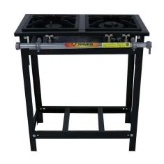 Fogão A Gás Industrial Extra 2 Queimadores 1 Duplo Com Pé E2d1p - Venâncio