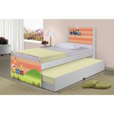 Bicama Juvenil Adesivada Trenzinho