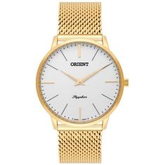 Relógio Masculino Orient Slim Mgsss005 S1Kx Safira Dourado